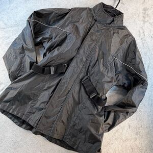 Milwaukee Motorcycle Jacket Womens S Black Riding Windbreaker